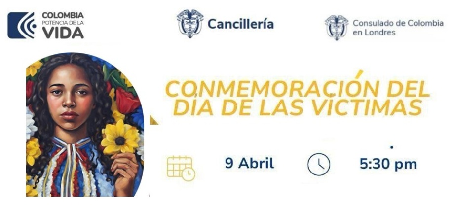 Consulado de Colombia en Londres se une a la conmemoración del Día de las Víctimas del 9 de abril 2024
