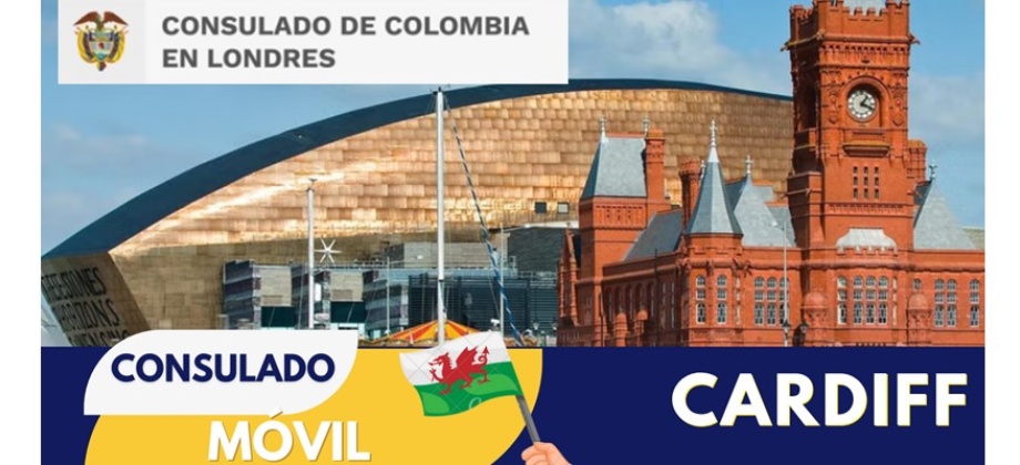 Este 25 de marzo se realizará el Consulado Móvil en la ciudad de Cardiff