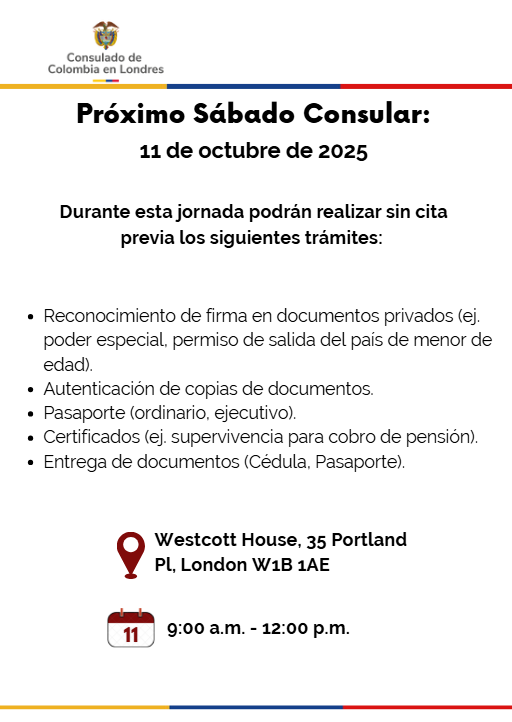 Sábado consular este 11 de octubre de 2025