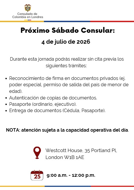 Sábado consular 4 de julio