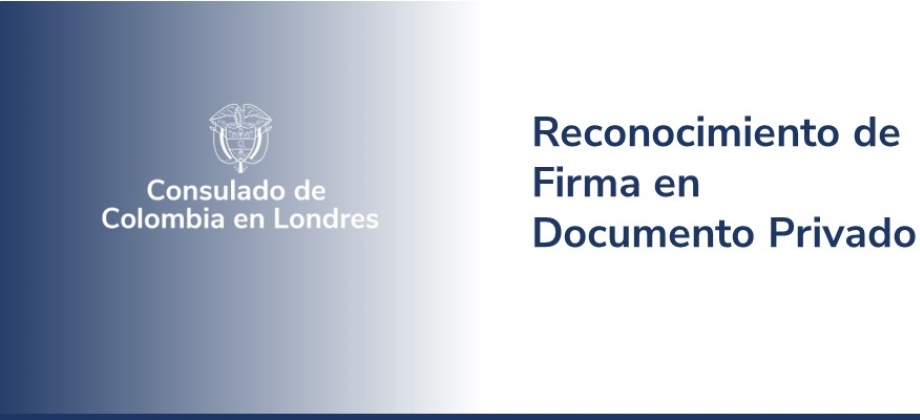 Reconocimiento de Firma en Documento Privado