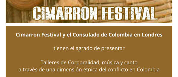 El Consulado de Colombia en Londres invita los talleres gratuitos de corporalidad, música y canto los días 1 y 3 de septiembre de 2025