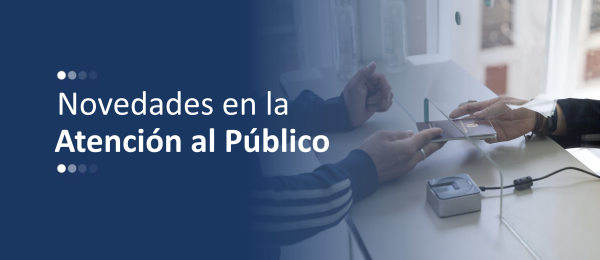 Banner de novedades de atención al público